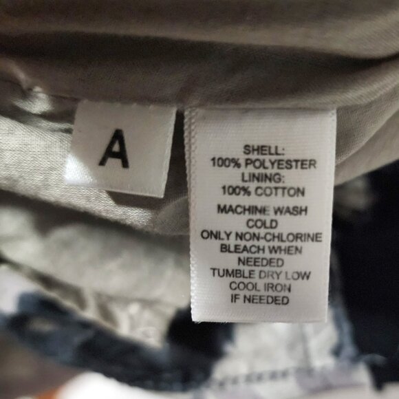 Ann Taylor Loft Gray & Black Cotton Floral Chiffon Strap Size 2 NWOT - Picture 5 of 7